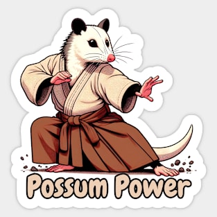 Aikido possum Sticker
